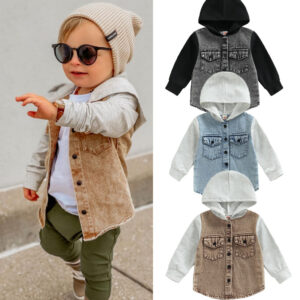 $29.99 Boys' And Girls' Coats In The Little Boy Style Chic Handsome Cowboy Hooded Top