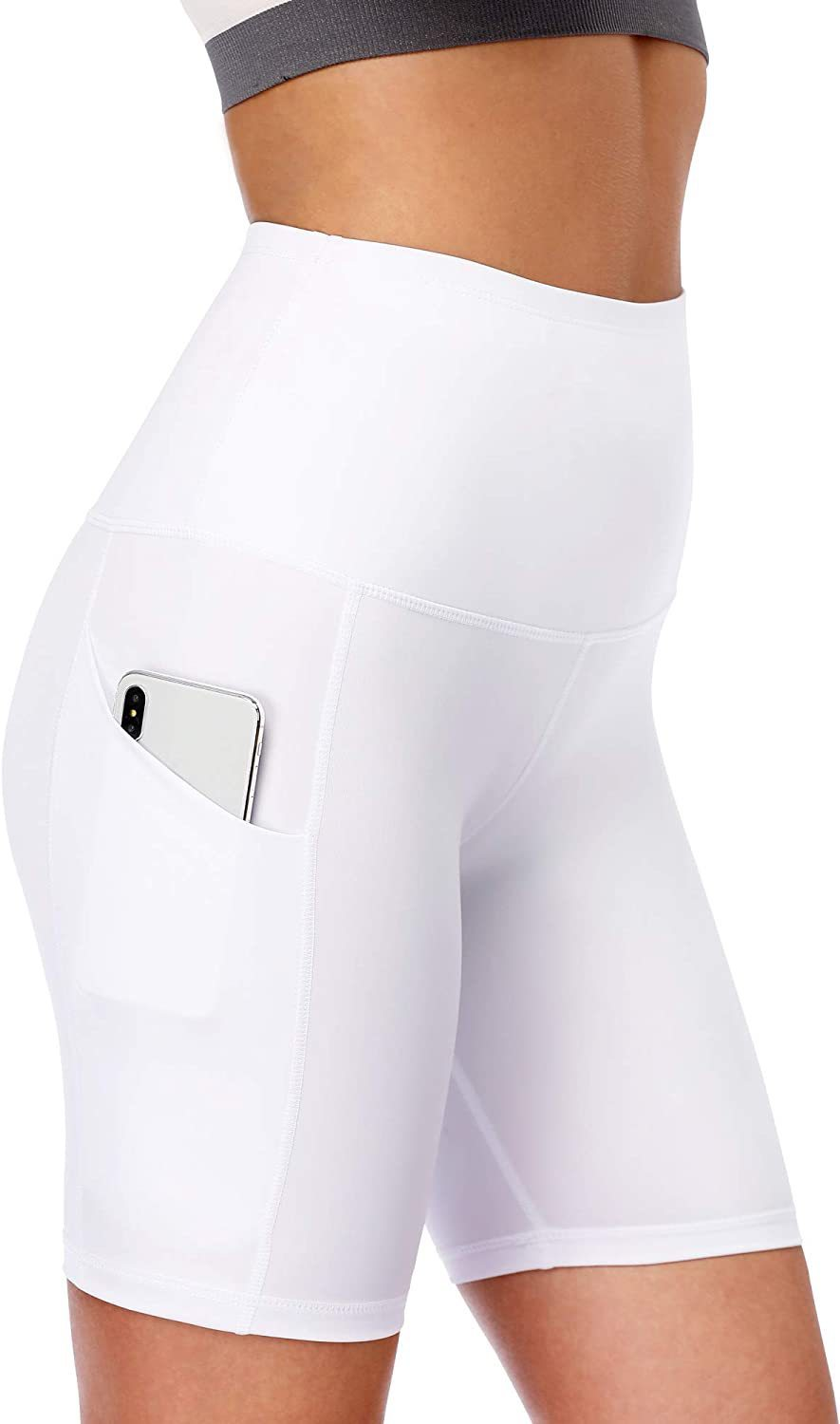 Cross-border Yoga Shorts Pocket Five Points European And American Women’s Fitness Training Running Riding Tight Sports Shorts
