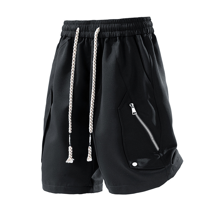 Breathable Casual Plus-size Five-point Work Pants