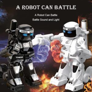 RC Robot 777-615 Battle 2.4G Mini Smart Robots Battle Toy For Boys Sense Remote Control Simulation Sound Light Body Toys Hover Image