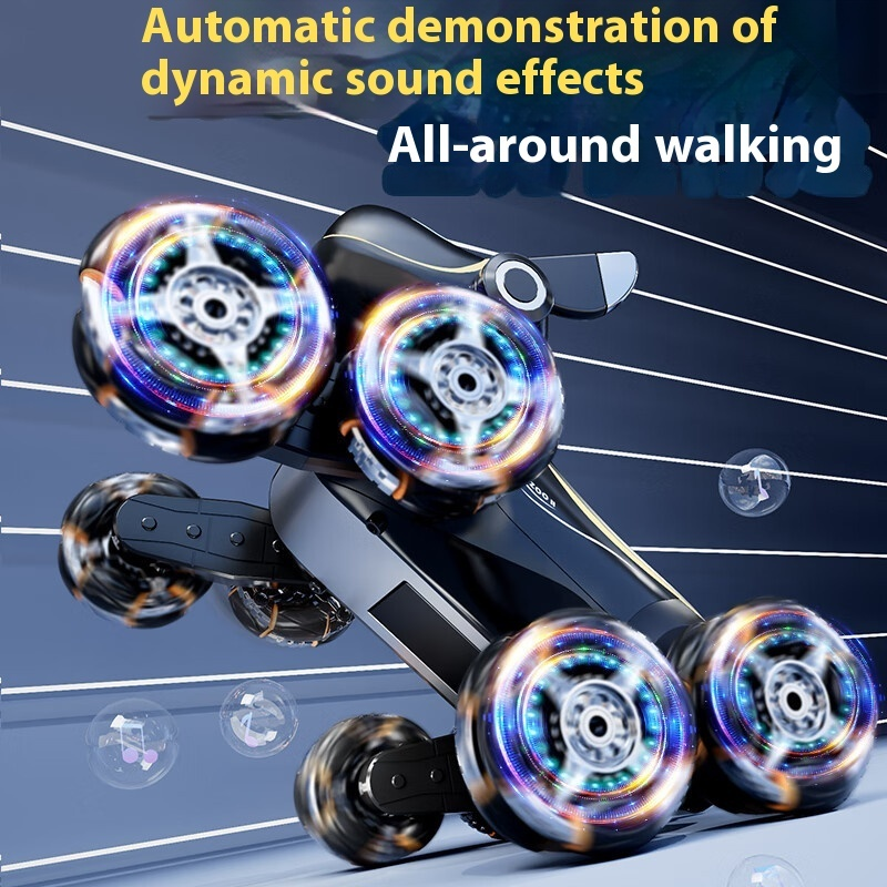 Electric Intelligent Robot Dog Remote Control Car Toy Children Car Eight Wheels