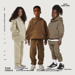 Autumn Winter Fleece-Lined Solid-Color Hoodie