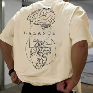 Fashionable Printed Loose-fitting Short-sleeved Shirt