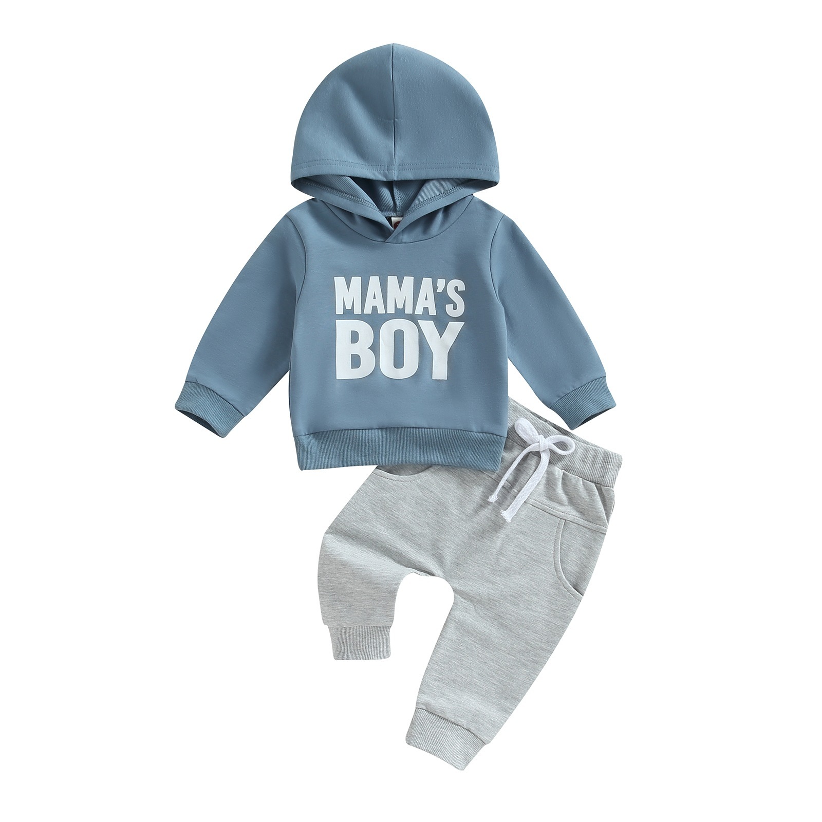 Children’s Letter Printed Hoodie Trousers Suit